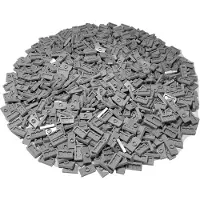 LEGO 1x2 Carreaux avec 1 picot et rainure Jumper Plate Gris clair - 15573 NOUVEAU ! Quantité 250x
