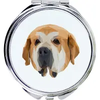 Art-Dog Mastiff espagnol, Mastín de León - Miroir avec photo et impression géométrique de la marque