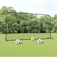 Prolenta Maison Exclusive - Panneau de rebond pour football, noir, dimensions 366 x 90 x 183 cm, en HDPE