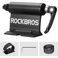 RockBros Porte-bagages de toit Porte-vélos à montage rapide Porte-bagages de toit Alu Noir