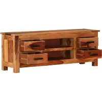 Syfax Meuble TV 110x30x40 cm Bois solide