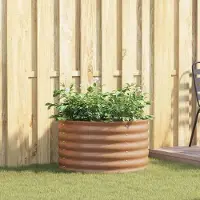 Prolenta Maison Exclusive - Potager surélevé marron 80 x 80 x 44 cm en acier