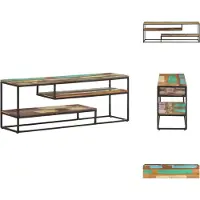 vidaXL Armoire TV 130x30x45 cm Bois massif recyclé - Meuble TV