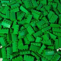 LEGO 2x4 Tuiles Vert pour toit - 3037 NOUVEAU ! Quantité 50x