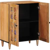 vidaXL Buffet Nature 60 x 33,5 x 75 cm Bois massif Mango