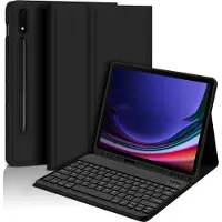 INF Étui Clavier Bluetooth + Clavier Compatible avec Samsung Galaxy Tab A9+ 2023 (11 pouces) - Noir