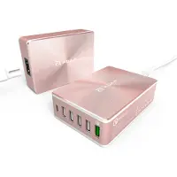 Adam Elements OMNIA PA601- Chargeur Multi USB avec port QC 3.0 - Rose Gold