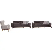 AEA Luxus Wohnzimmer Set Sofa mit Sessel Modernen Design Sofagarnitur 3tlg