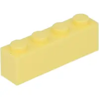 LEGO 250 pièces 3010 Brick 1x4 Part Basic bricks 250 Light Yellow