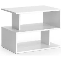 Vicco Table basse Shelby Blanc 59x39cm, Model 37508