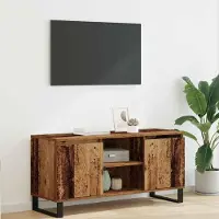 Prolenta Maison Exclusive - Meuble TV, dimensions : 104 x 35 x 50 cm, fabriqué en bois massif recyclé