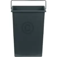 Hailo Seau intérieur 1082479 gris foncé 7 L 226 x 115 x 340 mm avec anse