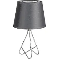 Rabalux Lampe de table 2775 Blanka, E14, gris argenté, ronde, style industriel, ø 170 mm