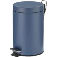 kela Monaco, 3 l, rond, métal, plastique, bleu, pédale, 17 cm