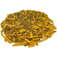 LEGO 1x4 Carreaux Coloré Chantier de construction Barrière - 2431pb725 NOUVEAU Quantité 100x