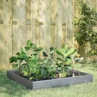 Prolenta Maison Exclusive - Potager surélevé 100 x 100 x 26 cm Acier galvanisé