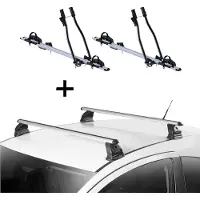 VDP 2 supports de vélo SAGITTAR + barres de toit EVO ALU, compatibles avec les modèles Hyundai i30 (PD) 5 portes, à partir de 2017