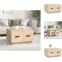 vidaXL Table basse 60x53x35 cm pin massif - Tables basses