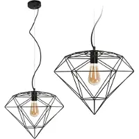 Toolight Lampe Suspendue APP563-1CP Black
