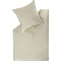 Schöner Wohnen Kollektion SCHÖNER WOHNEN-Collection Satin Parure de lit PLAIN Beige 200 x 200 cm