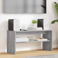 Prolenta Meuble TV exclusif - Dimensions : 80 x 30 x 40 cm - Matériau : panneaux de particules imitation bois Sonoma gris