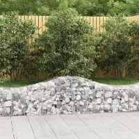 Prolenta Maison Exclusive - Paniers à gabions arqués 5 pcs 200x50x40/60 cm fer galvanisé