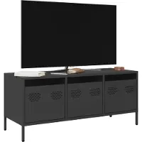 Prolenta Maison Exclusive - Meuble TV noir 101,5x39x43,5 cm Acier laminé à froid