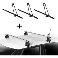 VDP 3x porte-vélos ORION + barres de toit EVO ALU compatibles avec Citroen AX 5 portes 1986-1998