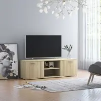 Prolenta Maison Exclusive - Meuble TV Chêne Sonoma 120x34x37 cm Matériau dérivé du bois