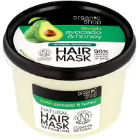 Organic Masque capillaire régénérant à l'avocat et au miel (masque capillaire réparateur) 250 ml