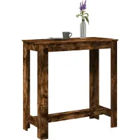 Prolenta Maison Exclusive - Table de bar en chêne fumé 102x50x103,5 cm Matériau dérivé du bois