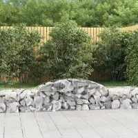 Prolenta Maison Exclusive - Paniers à gabions arqués 3 pcs 300x50x40/60 cm fer galvanisé