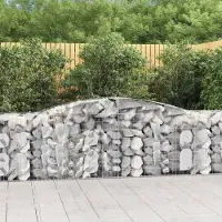 Prolenta Maison Exclusive - Paniers à gabions arqués 10 pcs 400x50x80/100 cm Fer galvanisé