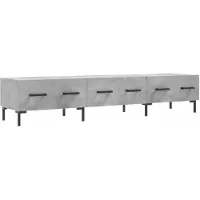 vidaXL Armoire TV gris béton 150x36x30 cm Bois composite