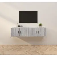 Prolenta Maison Exclusive - Meubles TV muraux 2 pcs sonoma gris 80x34,5x40 cm