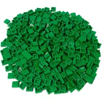 LEGO 50 pièces carreaux 1x1, vert
