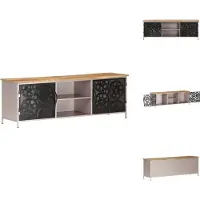 vidaXL Armoire TV 120x30x40 cm Bois de manguier brut - Meuble TV