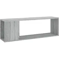 Syfax Meuble TV Sonoma gris 100x24x32 cm Bois d'ingénierie