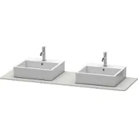 Duravit Console XSquare, 2 découpes, 1600x16x550mm, XS063HB0707