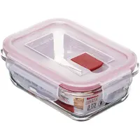 TATAY 1161509 Hermético Cook&Eat Vidrio Rect. 0,37L Rojo