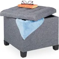 B2X Tabouret avec rembourrage en gris