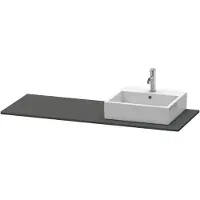 Duravit Console XSquare, 1 découpe à droite, 1400x16x550mm, XS060GR4949