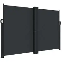 Syfax Auvent latéral rétractable noir 160x1000 cm