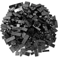 LEGO Briques Noires NOUVEAU ! Quantité 250x - Chaque mélange est composé individuellement