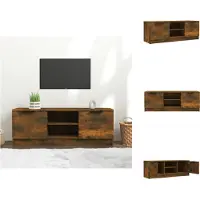 vidaXL Armoire TV chêne fumé 102x35x36,5 cm Bois composite - Meuble TV