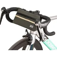 RockBros Sacoche de guidon de vélo Sacoche triangulaire 1,3L Sacoche frontale pour vélo de course, VTT, vert armée