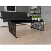 Mirjan 24 Table basse DORLIP 2 – noir mat / noir brillant