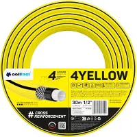 Cellfast Tuyau d'arrosage 4YELLOW Tuyau d'arrosage 10-501 30m 4 couches limite de pression 20 bar jaune
