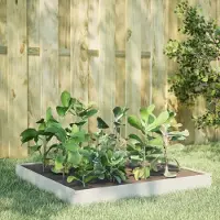 Prolenta Maison Exclusive - Potager surélevé blanc 100 x 100 x 18,5 cm en acier