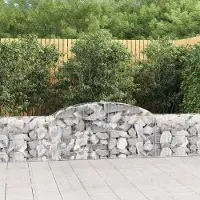 Prolenta Maison Exclusive - Paniers à gabions arqués 4 pcs 300x30x60/80 cm Fer galvanisé